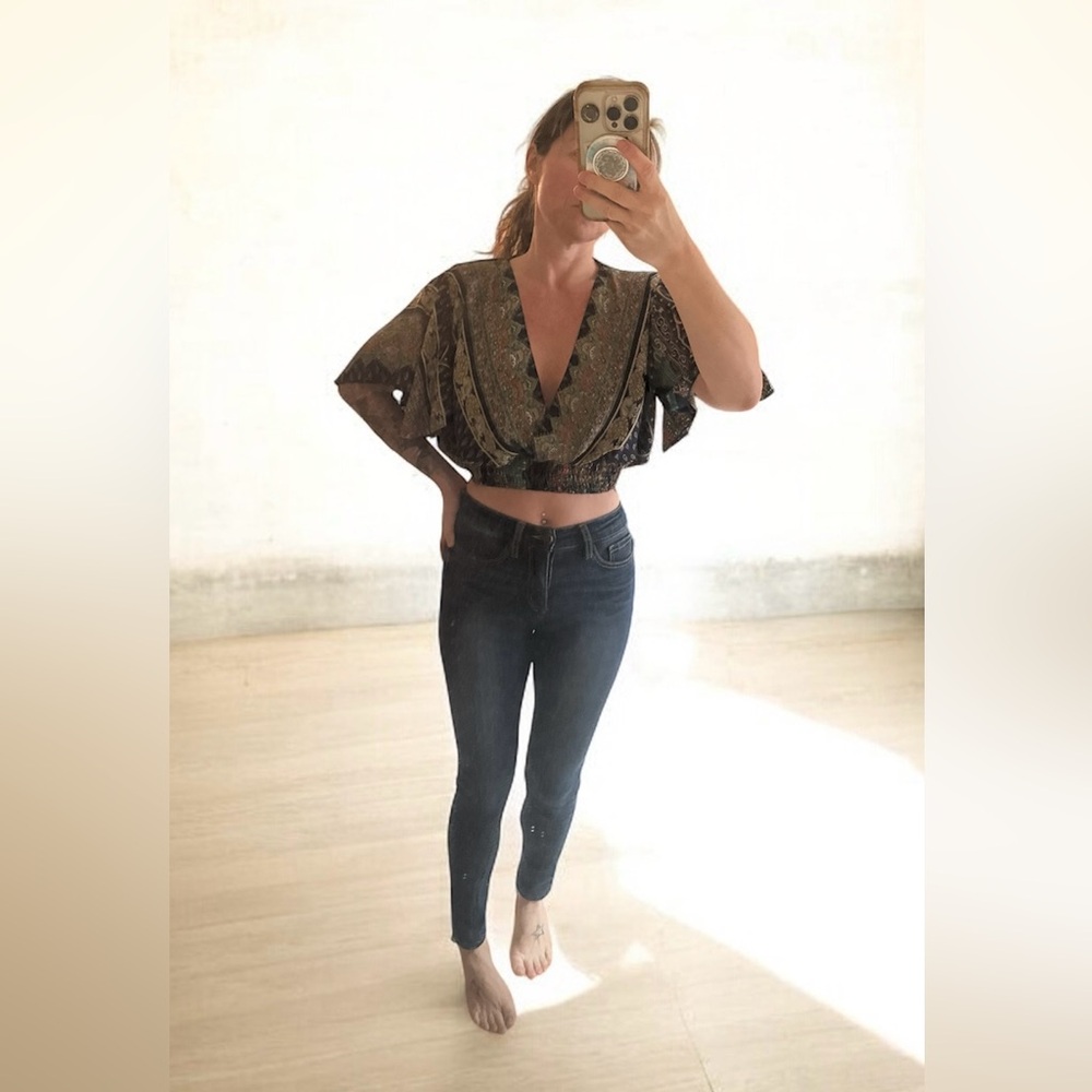 Bohemian Paisley Print Top - Picture 3 of 3